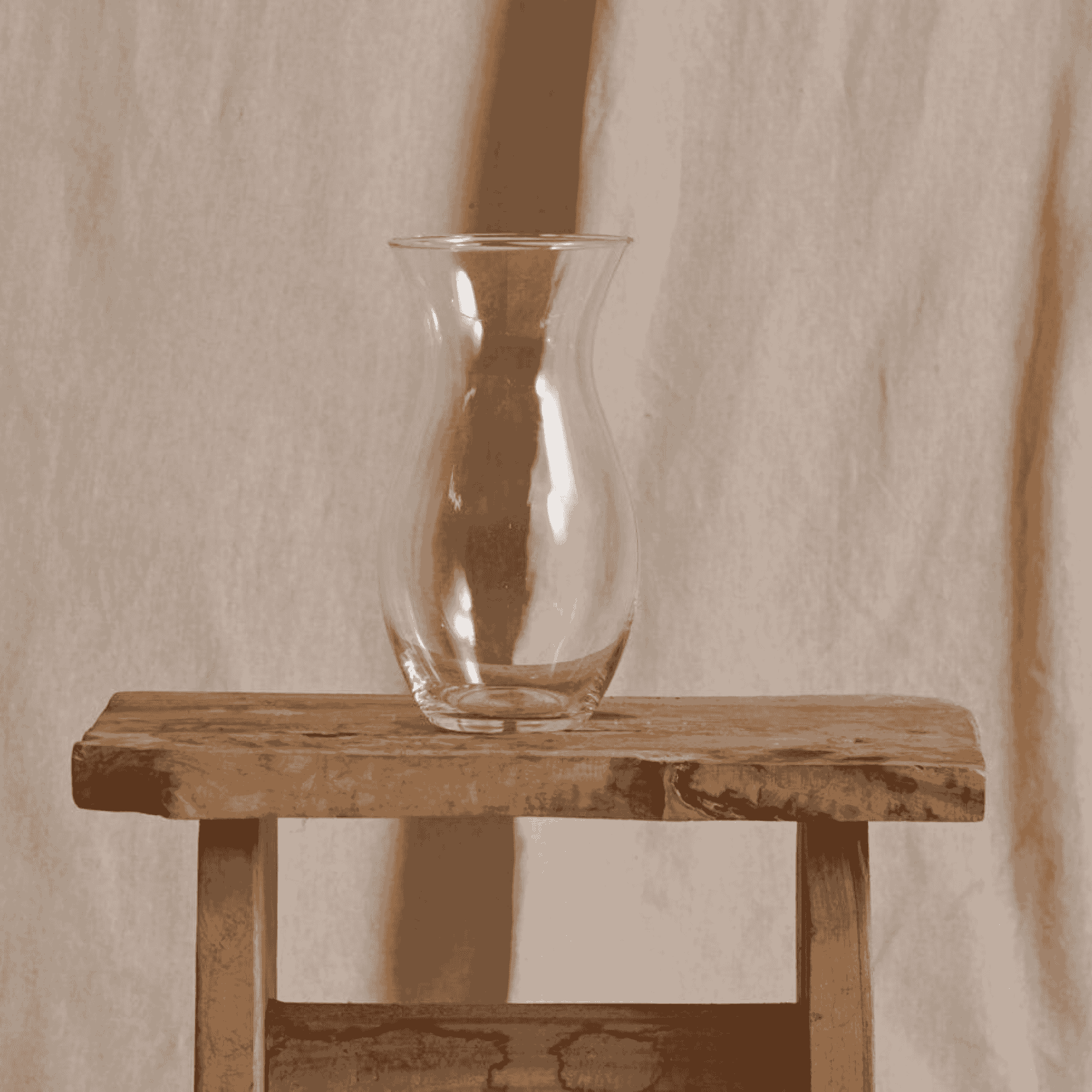 Clear Funnel Vase