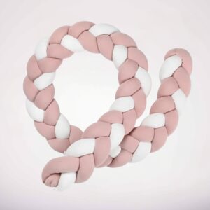 כרית נחשוש קלועה לעריסה ורוד mountain