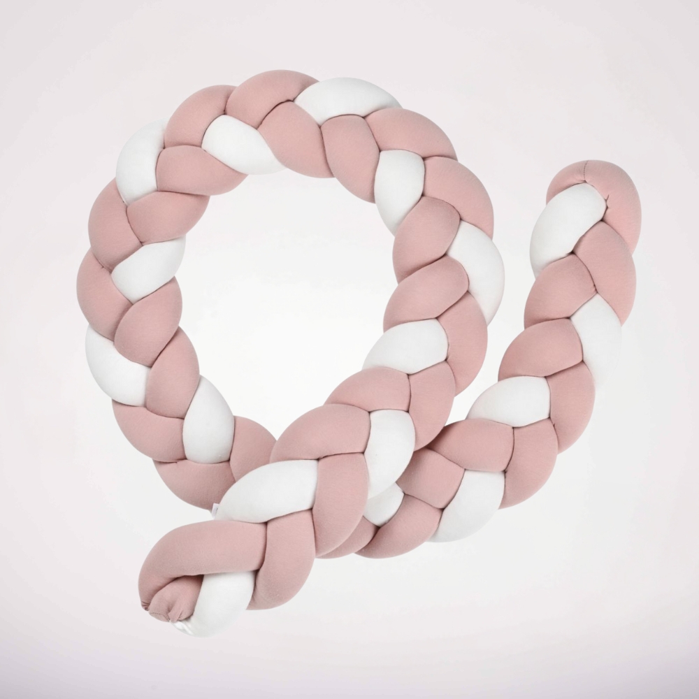 כרית נחשוש קלועה לעריסה ורוד mountain